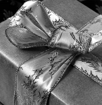 gift wrapped and with a fancy bow