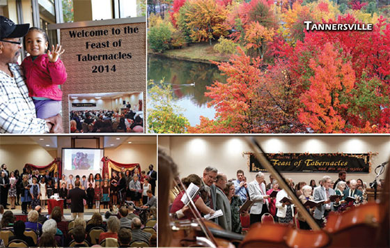collage of images from Tannersville Feast of Tabernacles 2014