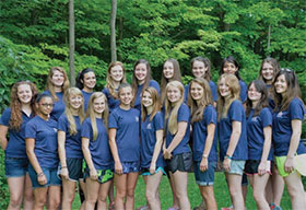 girls at teen camp