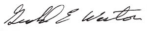 signature of Gerald E Weston