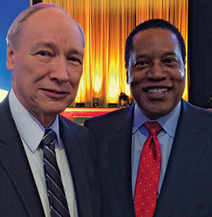 Mr. Weston and radio host Larry Elder