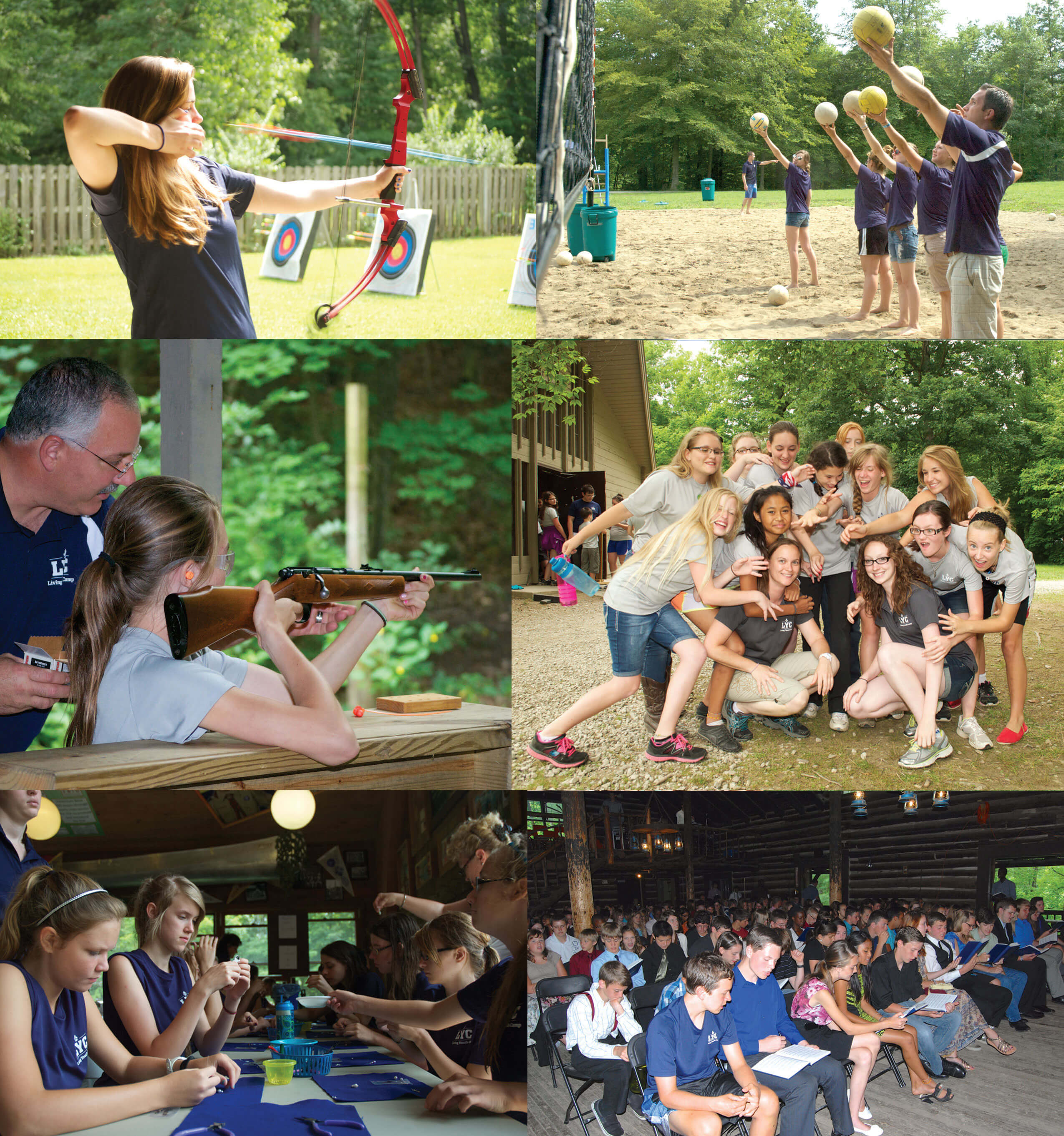 camp photos montage