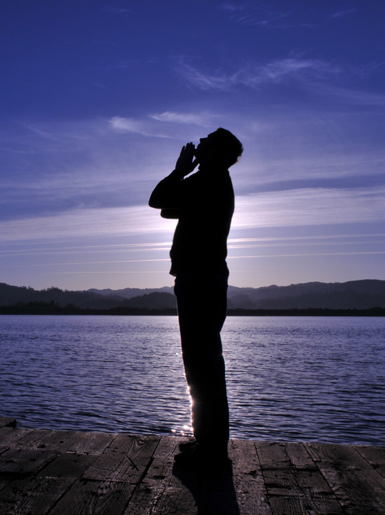 man on the beach