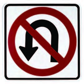 no u-turn sign