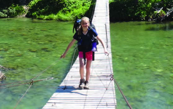 crossing a bridge