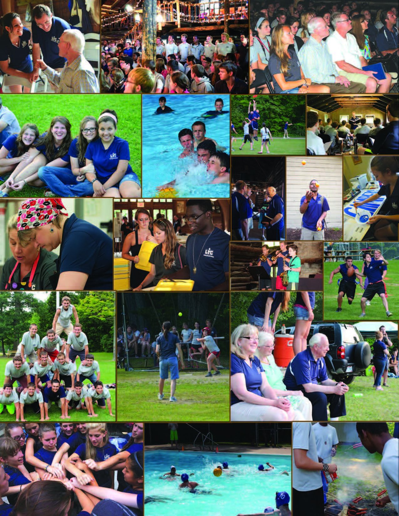 camp photo collage