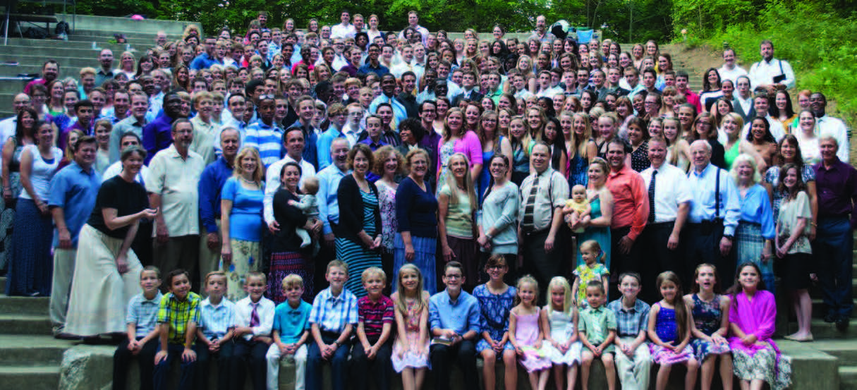 group photo at camp