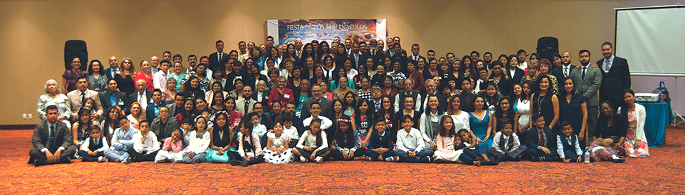 Group photo at the feast in Mexico