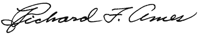 Richard F Ames signature
